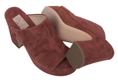 AGL - Mules in Veloursleder