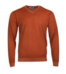 Wool + Co. - Pullover mit V-Ausschnitt