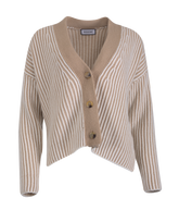 Insieme - Strickjacke mit Streifen-Optik