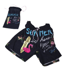 Take Away -Badeshorts mit Motiv