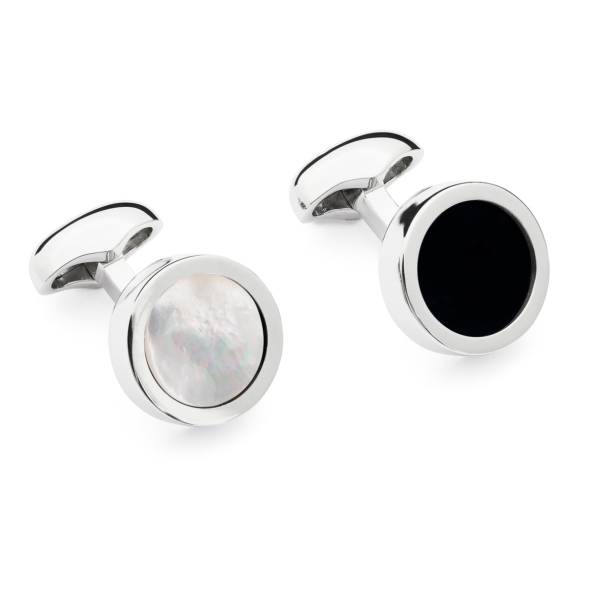 Wasserman H-Nadel/Spangen/M-KnöpfeOnyx, Mother of Pearl
