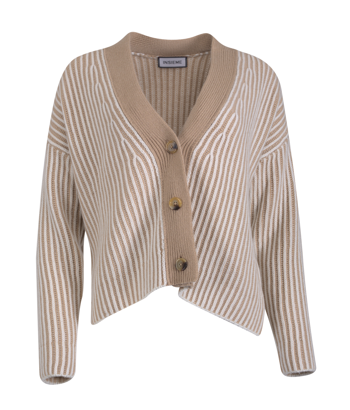 Insieme - Strickjacke mit Streifen-Optik