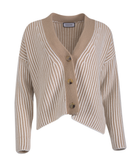 Insieme - Strickjacke mit Streifen-Optik